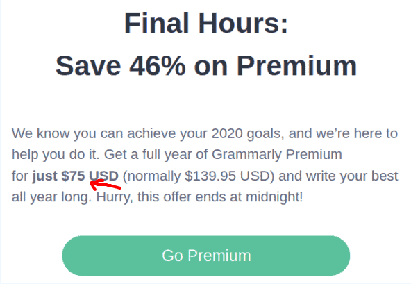 grammarly student discount