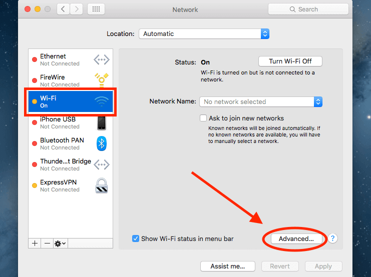 how to find mac address on a mac