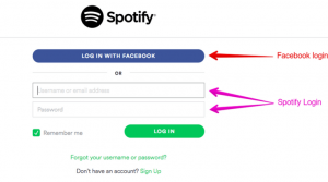 spotify login reset