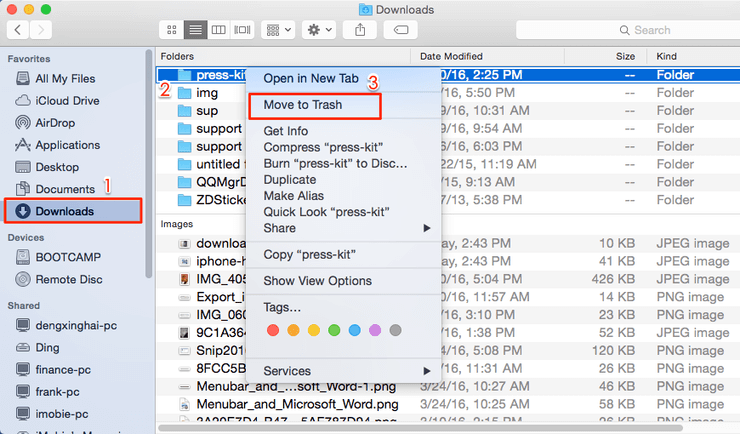 how to delete history for a new free trial on mac